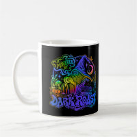 Powered By Dark Roast Funny Wizard Coffee Fantasy