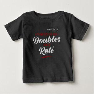 Powered by Doubles and Roti Dark Baby T-Shirt
