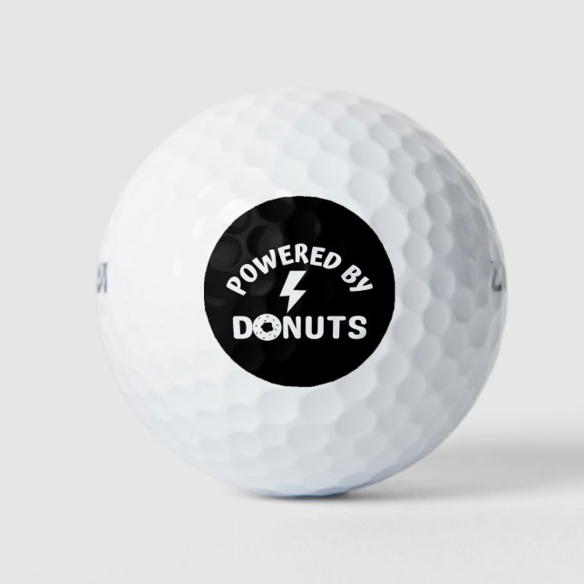 powered by doughnuts golf balls (Front)