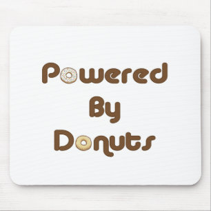 Powered By Doughnuts Mouse Pad