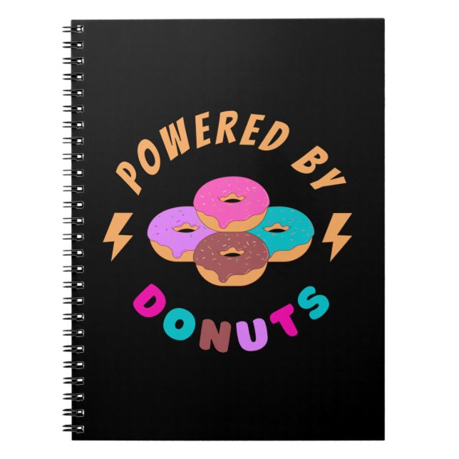 Powered By Doughnuts Notebook (Front)