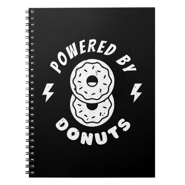 Powered By Doughnuts Notebook (Front)