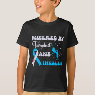 Powered By Fairydust And Insulin Diabetes Awarenes T-Shirt