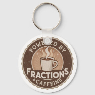 Powered by Fractions & Caffeine Keychain