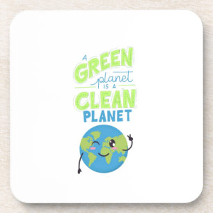 Powered by Green: Thrive with Nature" Coaster