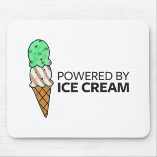 Powered by Ice Cream Mouse Pad