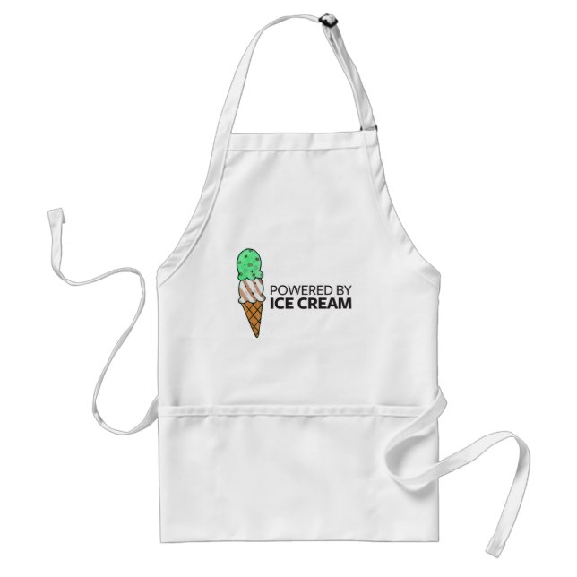 Powered by Ice Cream Standard Apron (Front)