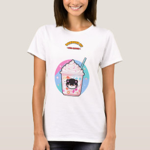 Powered By Iced Coffee And Chaos Funny Gift T-Shirt