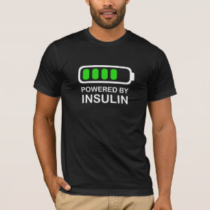 Powered By Insulin Diabetes T-Shirt