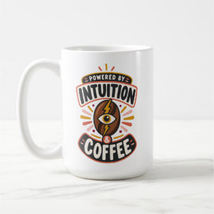 Powered by Intuition & Coffee Retro Boho Mug