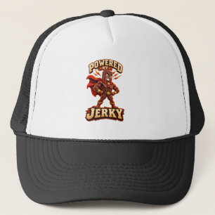 Powered by Jerky Superhero Trucker Hat