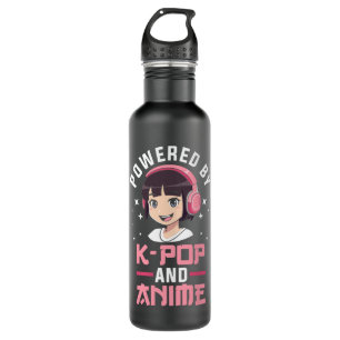 Powered by K-pop and Anime Kpop Merch Merchandise  710 Ml Water Bottle