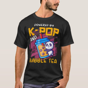 Powered by Kand Bubble Tea Boba Tea KPOP T-Shirt