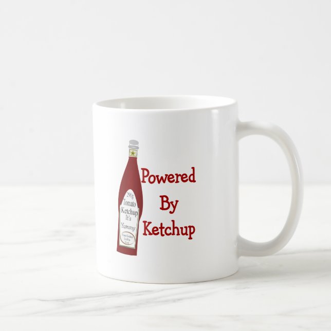 Powered By Ketchup Coffee Mug (Right)