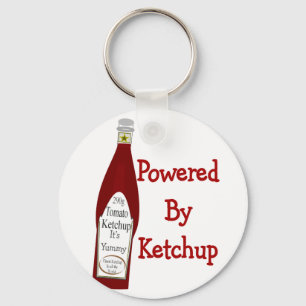 Powered By Ketchup Keychain