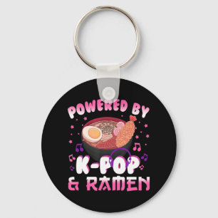 Powered by Kpop and Ramen Kpop Kawaii Anime Gift G Keychain