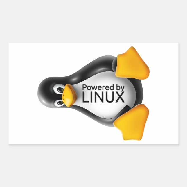 Powered by Linux Sticker (Front)