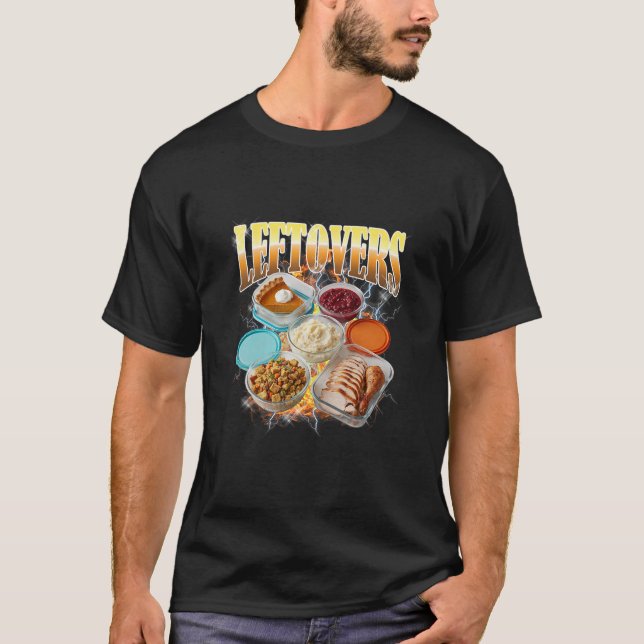 Powered By Mashed Potatoes Thanksgiving  T-Shirt (Front)