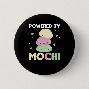 Powered By Mochi - Kawaii Mochi Ice Cream 2 Inch Round Button