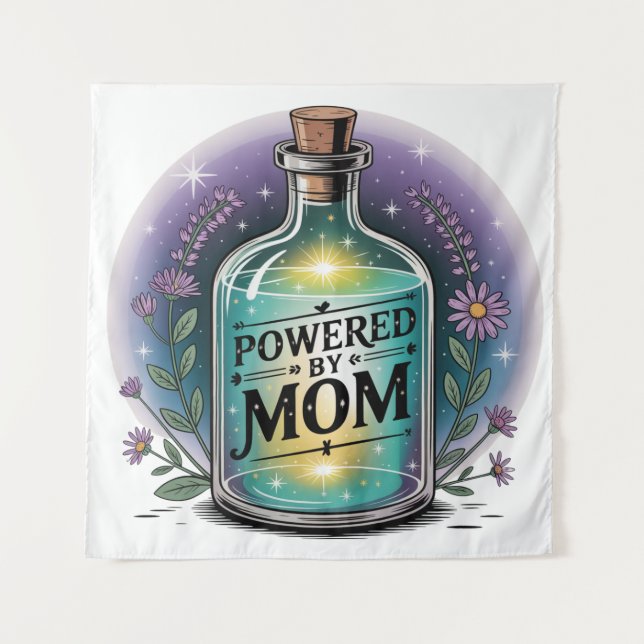 Powered By Mom Tapestry (Front)