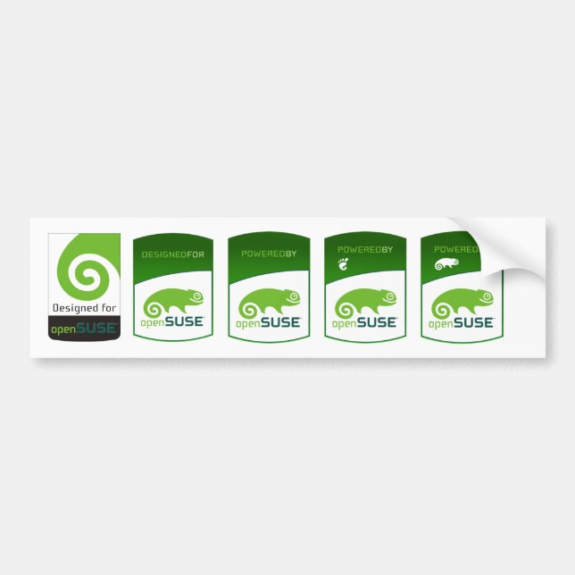 powered by opensuse stickers (Front)