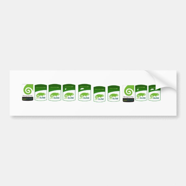 powered by opensuse stickers (Front)