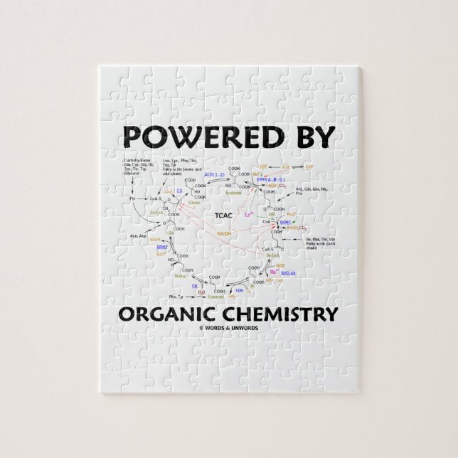 Powered By Organic Chemistry (Krebs Cycle) Jigsaw Puzzle (Vertical)