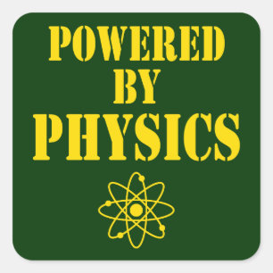 Powered By Physics Sticker