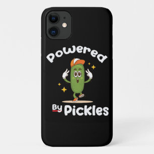 Powered By Pickles Food Pickle Funny iPhone 11 Case