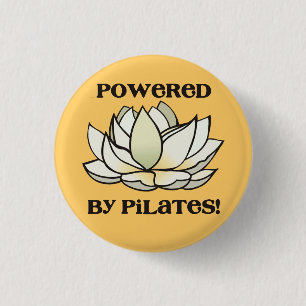 Powered By Pilates Lotus 1 Inch Round Button