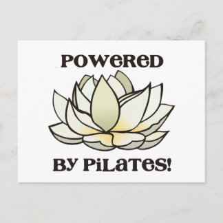 Powered By Pilates Lotus Postcard