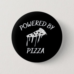 Powered By Pizza 2 Inch Round Button