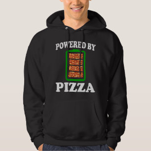  Powered By Pizza - Funny Pizza      Hoodie