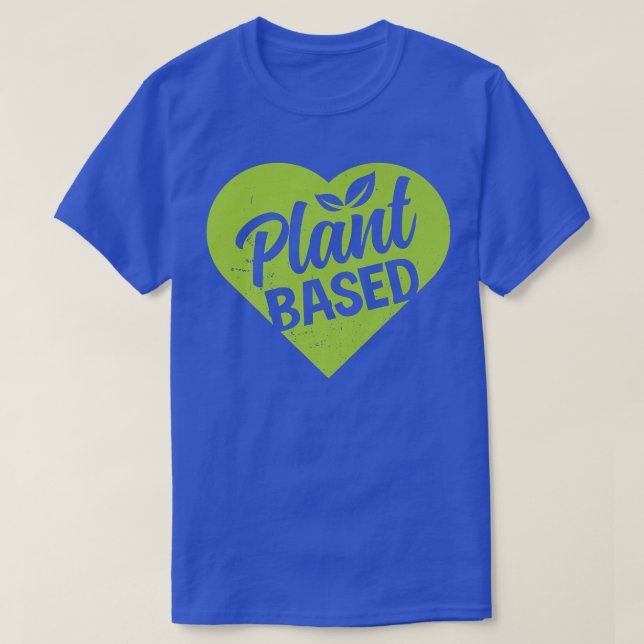 Powered By Plant Based Diet Vegan Life Funny Veget T-Shirt (Design Front)