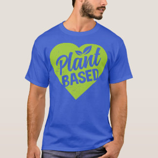 Powered By Plant Based Diet Vegan Life Funny Veget T-Shirt