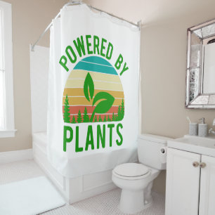 Powered By Plants Funny Green Vegan Vintage Sunset