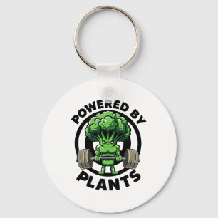 Powered By Plants Vegan Athlete Vegan Gym Vegan Bo Keychain
