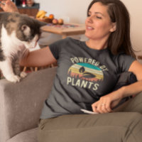 Powered by Plants Vegan Vegetarian Retro  