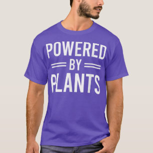 Powered By Plants Vegetarian Vegan Workout Plant P T-Shirt