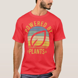 Powered By Plants Vegetarian Vegan Workout Plant P T-Shirt