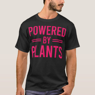 Powered By Plants Vegetarian Vegan Workout Plant P T-Shirt