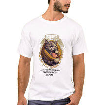 Powered by Sarcasm Cat Tee | 3 Hours Sleep Funny M