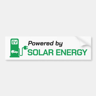 Powered by Solar Energy Bumper Stickers