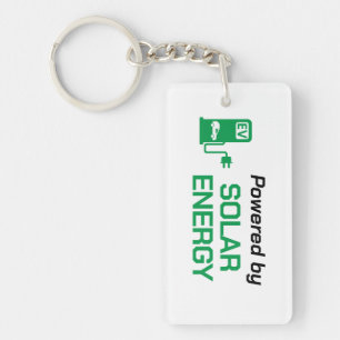 Powered by Solar Energy - Rectangle  Keychain