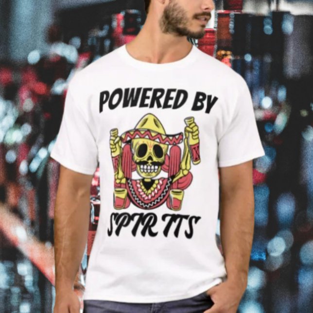 Powered By Spirits Male T-Shirt (Creator Uploaded)
