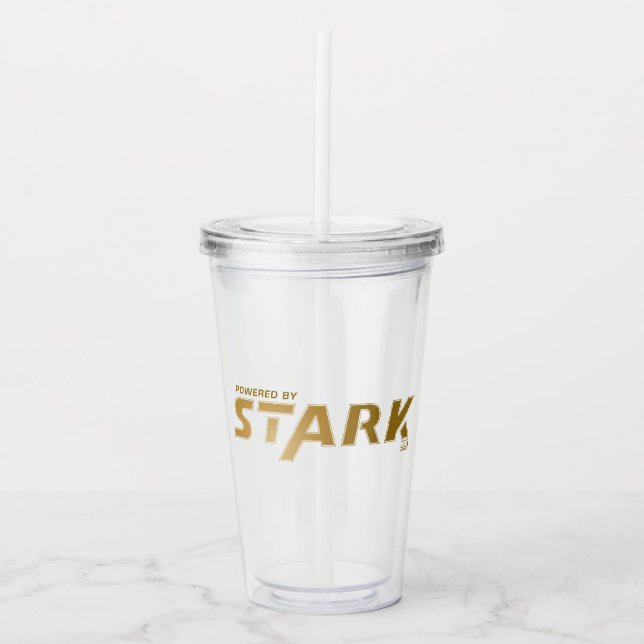 Powered By Stark Logo Acrylic Tumbler (Front)