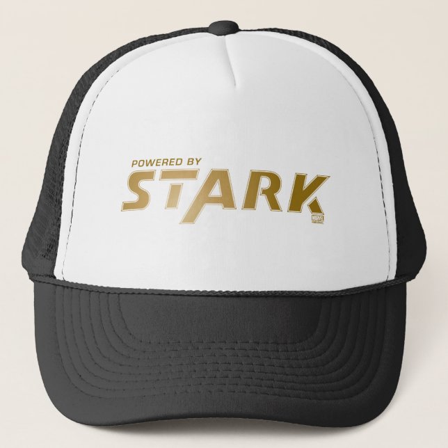 Powered By Stark Logo Trucker Hat (Front)