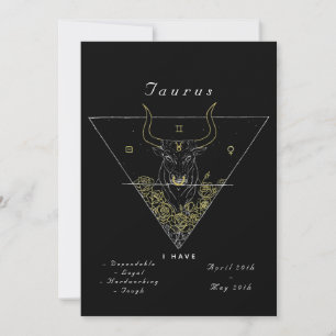'Powered by Taurus' Invitation