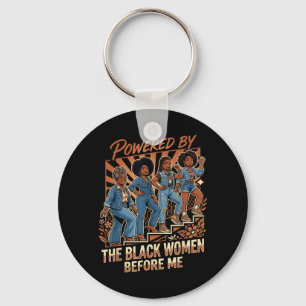 Powered By The Black Women Before African History Keychain