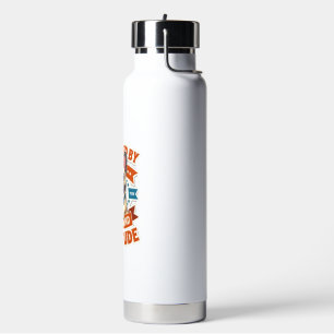 Powered By Treats And Attitude French Bulldog Vint Water Bottle